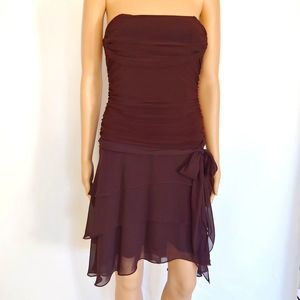 NWT Faviana Couture Brown Cocktail/ Party Dress